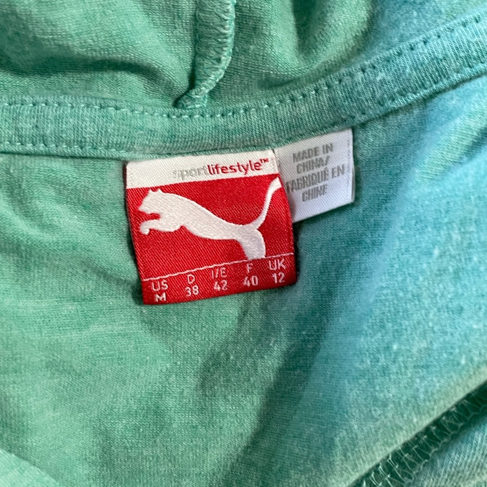 Mint puma hoodie size Medium - Picture 4 of 4